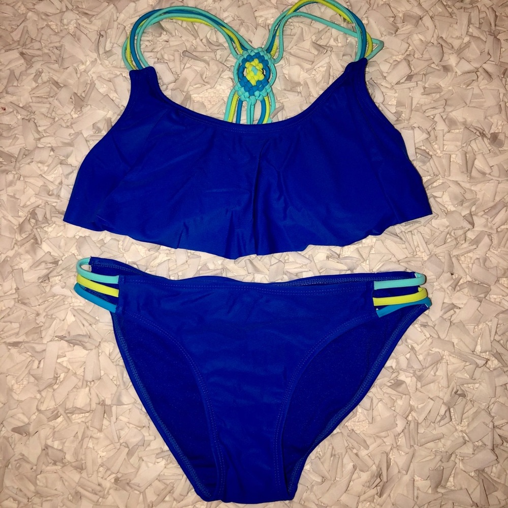 Royal blue bikini set